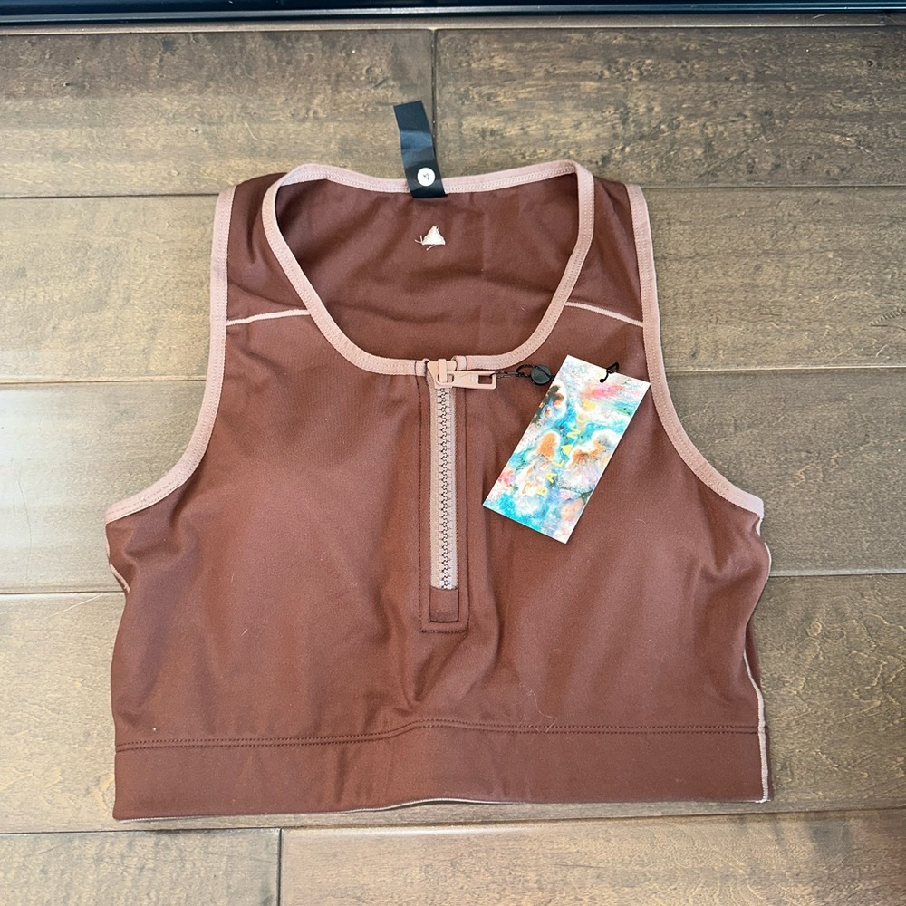 Balance Athletica VITALITY - Workout Zip-Up Top - Refine Bra SIZE M